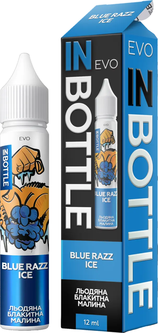 Флакон і коробка InBottle EVO BLUE RAZZ ICE