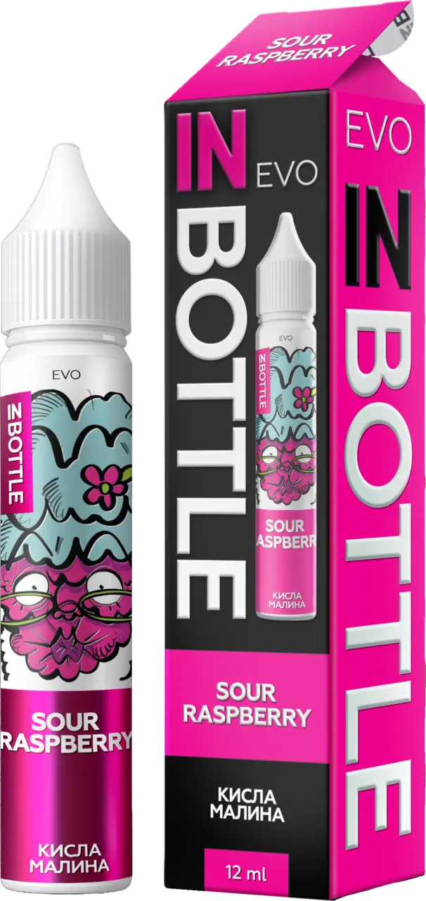 Флакон і коробка InBottle EVO SOUR RASPBERRY